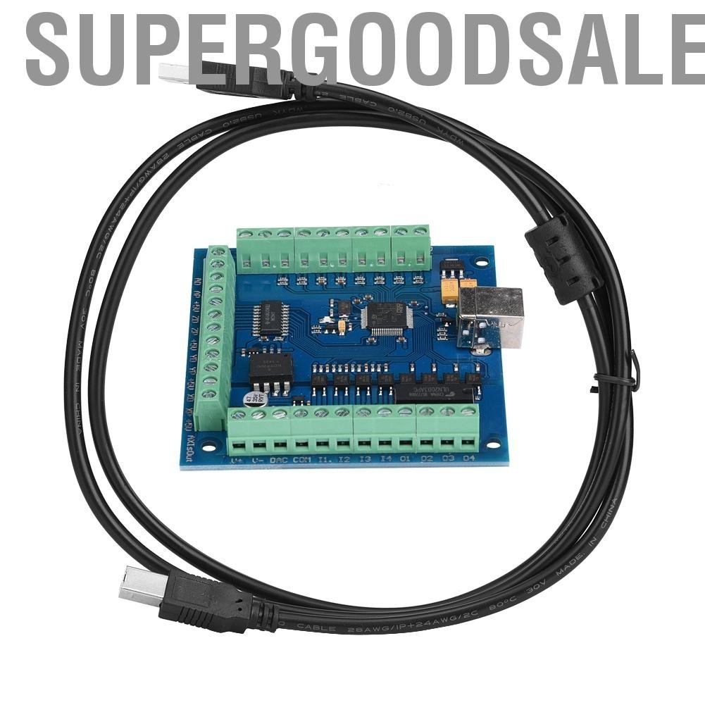 Supergoodsales USB 4 Axis 100KHz CNC Motion Controller Card Board for Engraving Suitable All Versions of versions.