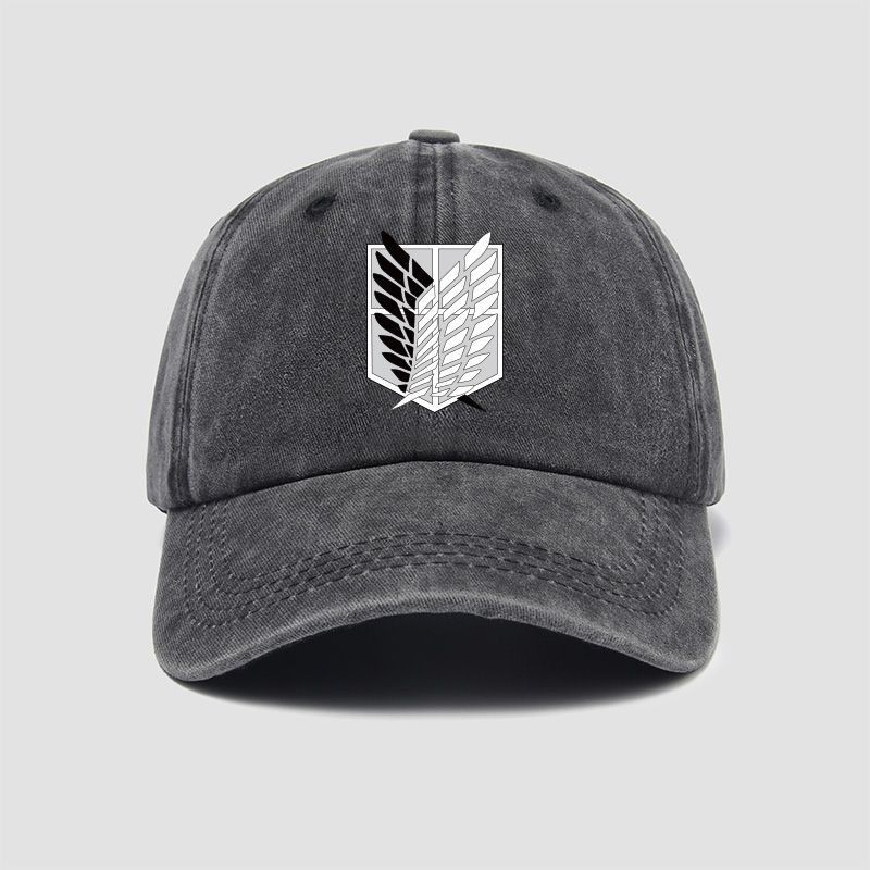 Attack ON Titan Wings of Liberty Hat หมวกเบสบอลหมวกเรียบง่ายสำหรับผู้ชายและผู้หญิง