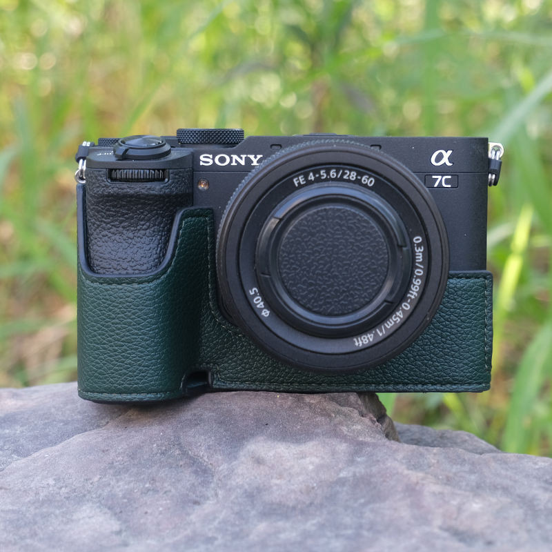 เหมาะสําหรับกระเป๋ากล้อง Sony A7C2, เคสป้องกัน A7M4, A6400, อุปกรณ์เสริม A7R5, A7M3, A6700 เคสหนัง