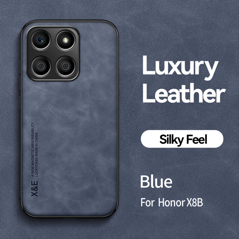 สําหรับ Honor X8B กรณีหรูหรา PU Lerther ผิว matte เคสโทรศัพท์สําหรับ Honor X8B ฝาหลัง