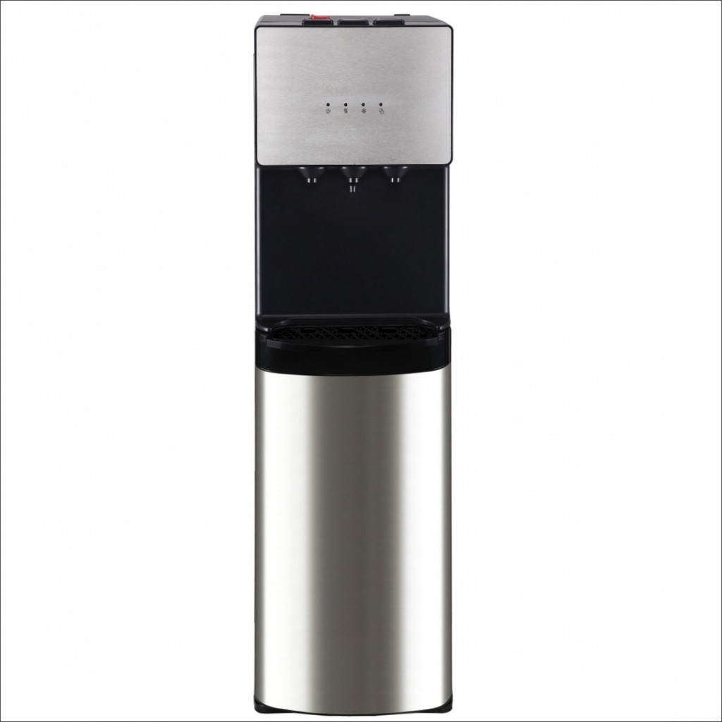 LOCAL789 Midea ตู้กดน้ำ 3 ก๊อกน้ำ อุณหภูมิน้ำร้อน-เย็น-ปกติ บรรจุถังน้ำด้านบน รุ่น YL-1673S-W สีเงิน