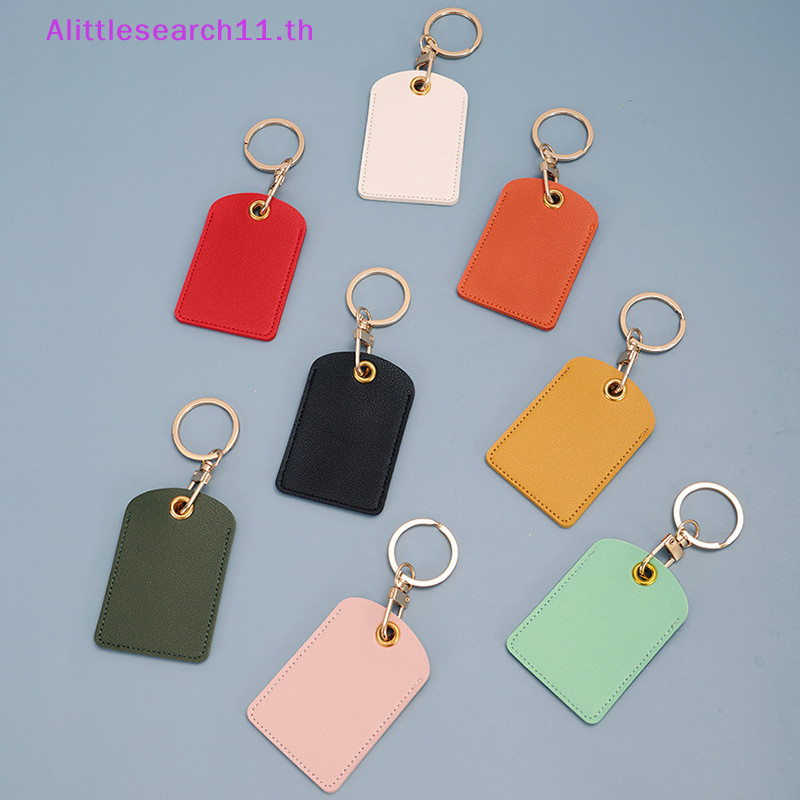 Alittlesearch11 พวงกุญแจหนัง รูปหยดน้ํา ป้องกันบัตรรถบัส