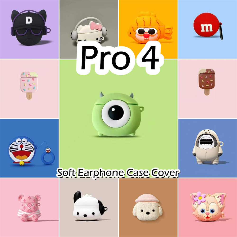 พร้อมส่ง! นําไปใช้กับ Pro 4 เคส Case เคสหูฟัง การ์ตูนชุด ซิลิโคนนุ่ม เคส เคสหูฟัง NO.2