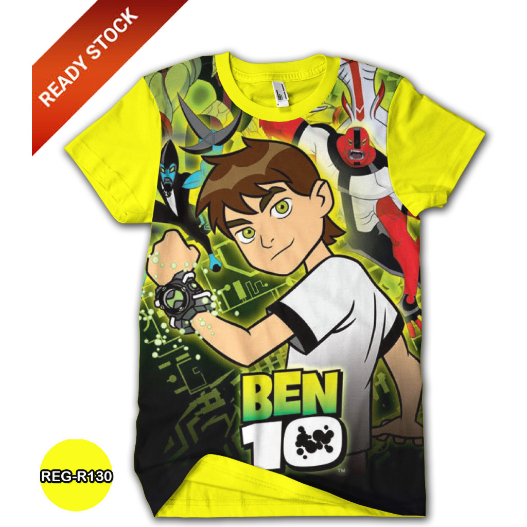 เสื้อยืด พิมพ์ลายการ์ตูน Ben 10 Alien Force Ben 10 TV สําหรับเด็ก 2024 REG-R130