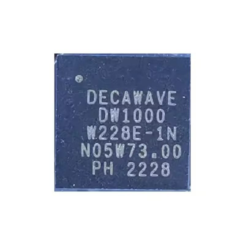 DW1000 QFN48 แพคเกจวงจรรวมไร้สาย RF IC การประกันคุณภาพชิปความแม่นยําสูง