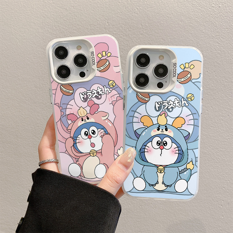 เคส iphone hone IW 11 12 IW 13 14 15plus 13 14 15 PROMAX เคสโทรศัพท์ปุ่มโลหะสไตล์มินิมอลคู่รักการ์ตูนน่ารัก