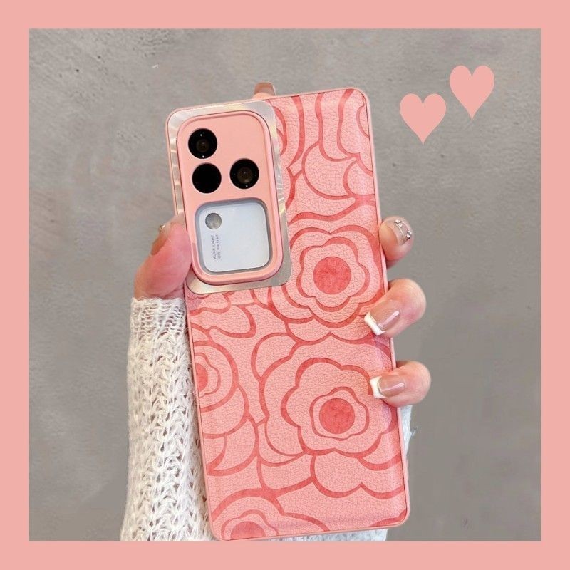 เคส Vivo V30 5G V30 Pro เคสโทรศัพท์มือถือหนัง ป้องกันกล้อง ลายดอกไม้ หรูหรา สําหรับ