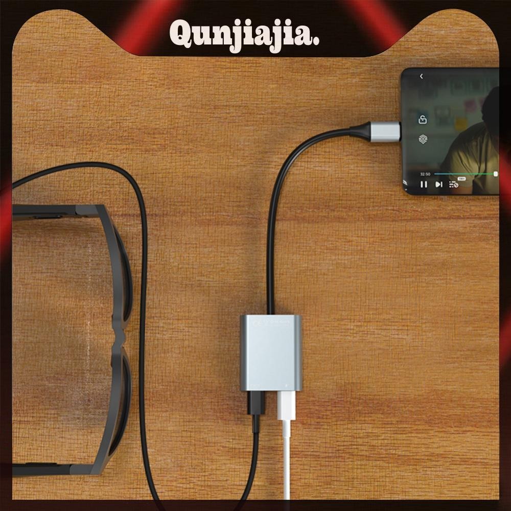 2 in 1 ฮับ USB-C PD100W ถ่ายโอนข้อมูล 10Gbps สําหรับแว่นตา AR - รูปที่ 6