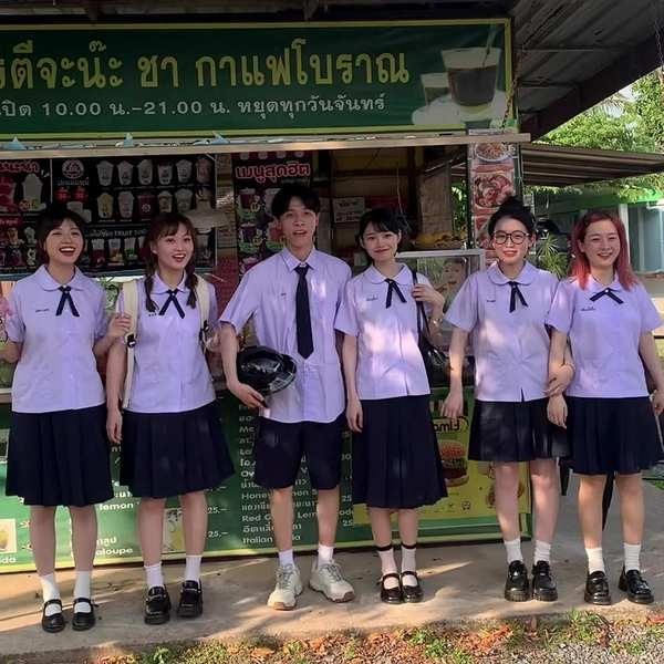 เสื้อนักเรียนตราสมอ เสื้อนักเรียนหญิงม ปลาย JK Uniform เสื้อเชิ้ตกระโปรงสำหรับเด็กสไตล์วิทยาลัย Nano ชุดนักเรียนไทยแบบเต็มชุดชุดเครื่องแบบนักเรียนมัธยมปลาย