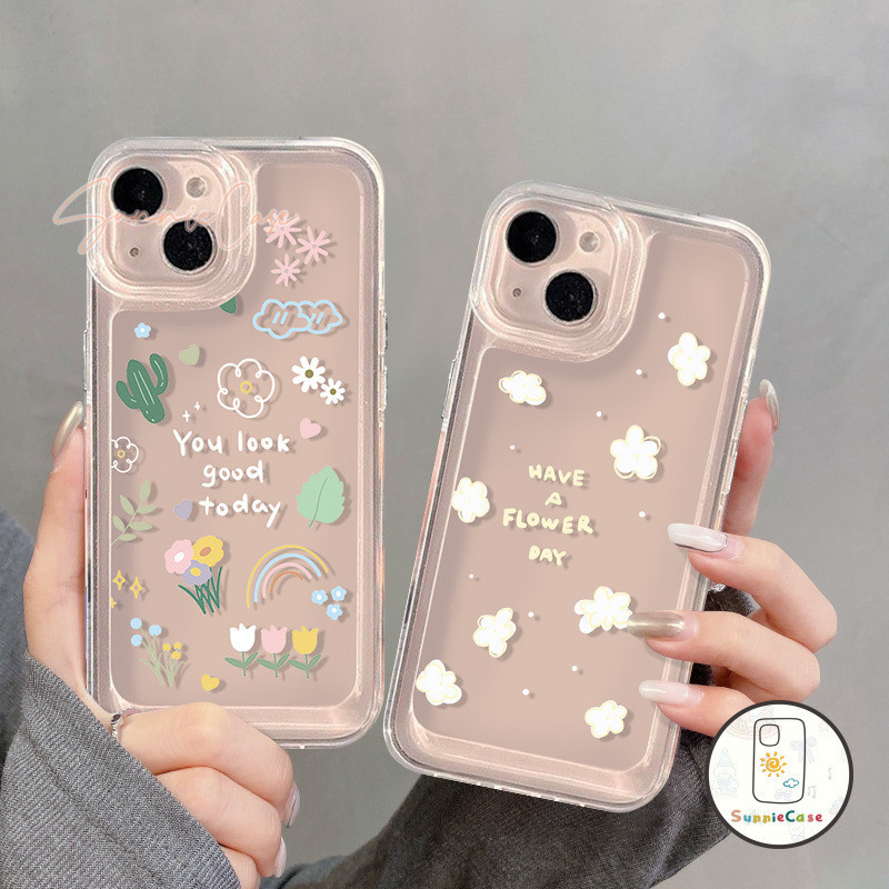 แฟชั่นภาพวาดดอก ไม้ภาษาอังกฤษ ที่อยู่อาศัย เข้ากันได้ iPhone 7Plus 15 12 11 13 14 Pro Max X XR XS Max 15 8 7 14 Plus SE