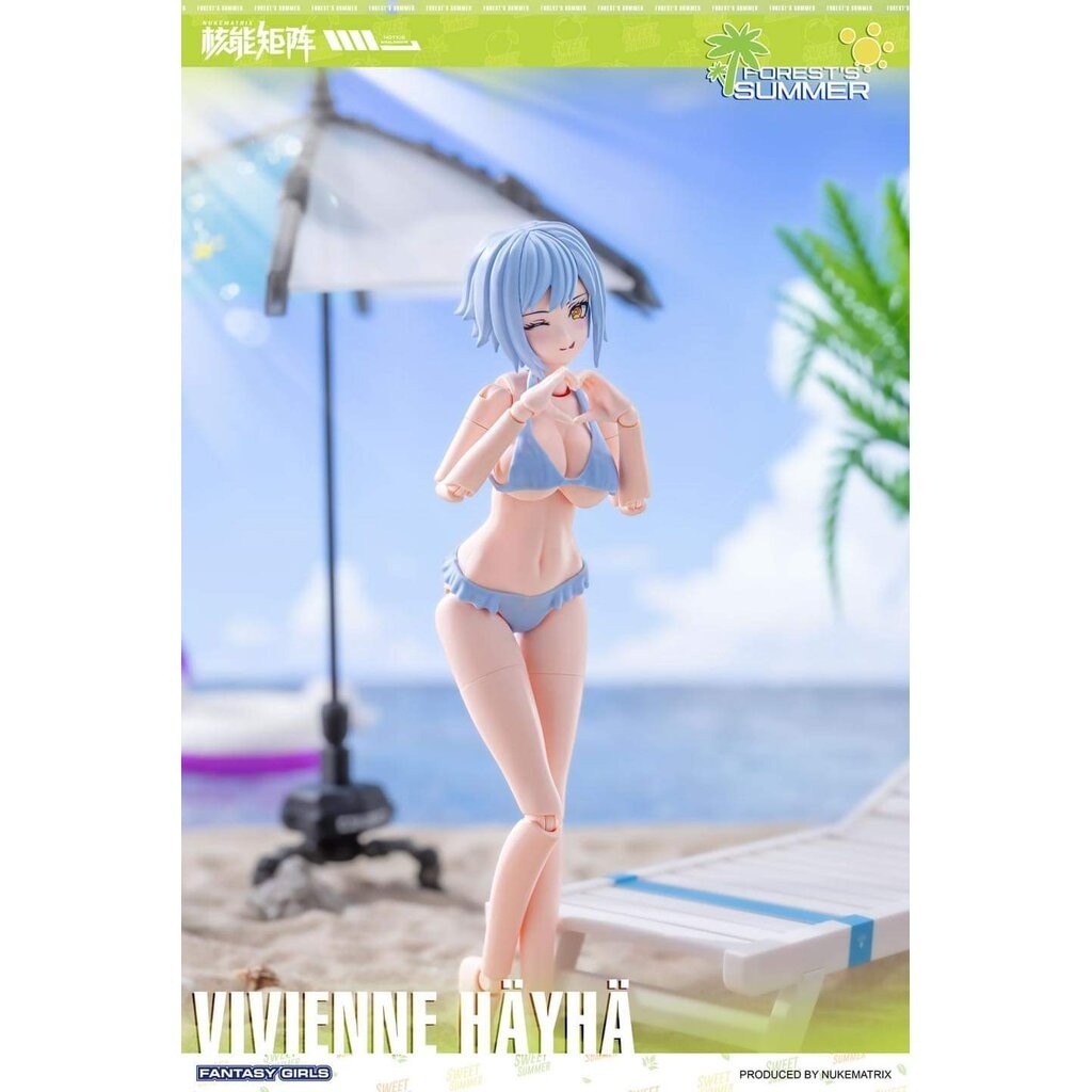 1/10 VIVIENNE HAYHA NUKE MATRIX® SUMMER SUIT FANTASY GIRLS PLASTIC MOEK KIT หุ่นประกอบจีน ค่าย NUKE 