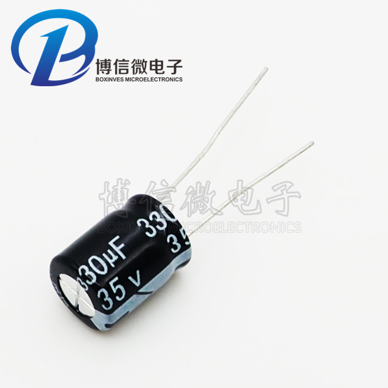 ตัวเก็บประจุไฟฟ้าอินไลน์ 35V330UF 35V330UF 10 * 13 มม.