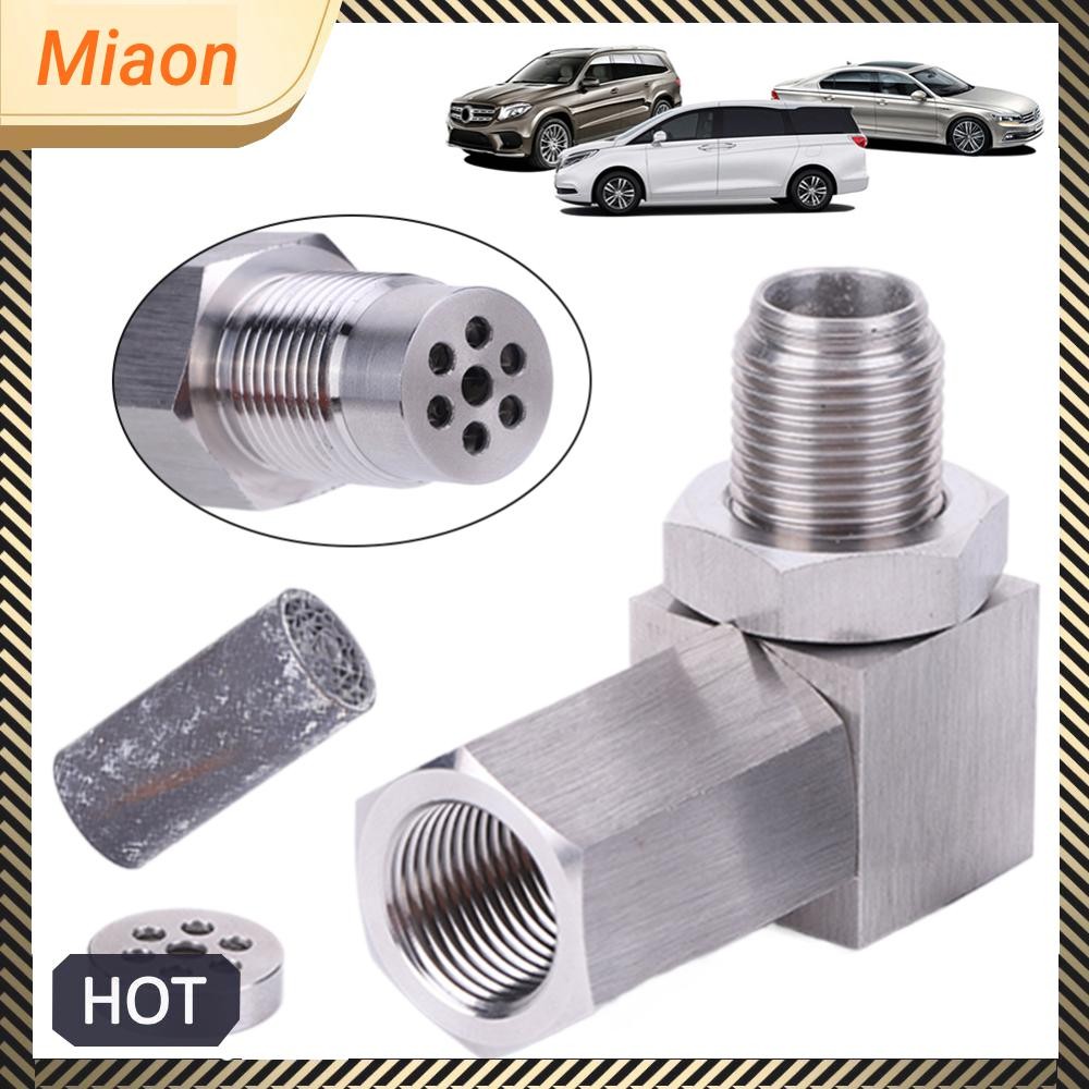 อะแดปเตอร์ Mini Catalyst O2 90 องศา P0420 P0430 O2 เซนเซอร์ออกซิเจน CEL Eliminator