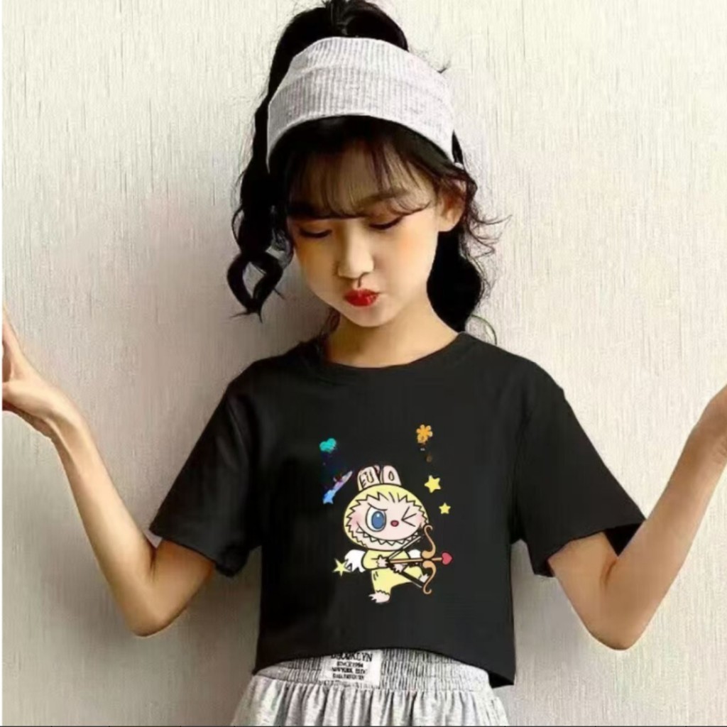 【จัดส่งจากประเทศไทย】เด็กพืชยอดนิยมสําหรับสาวๆสไตล์เกาหลีน่ารักผีเสื้อพิมพ์ออกแบบเสื้อพืชยอดนิยมสําหรับเด็กหญิง