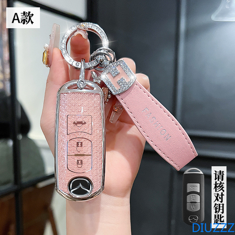 2/3 ปุ่ม Soft TPU ฝาครอบกุญแจรถสําหรับ Mazda 2 3 CX-3 CX-5 CX-7 CX-9 CX5 CX7 CX9 CX3 Mazda 2 3 6 Ate
