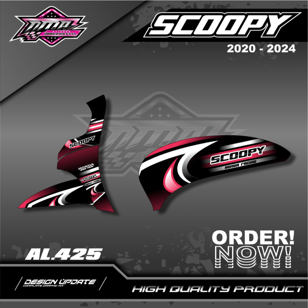 สติ๊กเกอร์ Scoopy Striping Honda Scoopy 2020-2024 รูปที่ 4