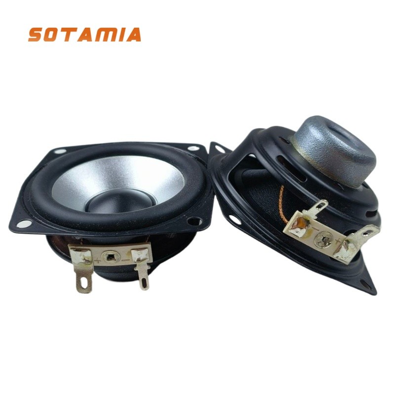 Sotamia 2 ชิ้น 2.5 นิ้วลําโพง 4 โอห์ม 15 วัตต์ลําโพงบลูทูธเครื่องขยายเสียงลําโพงขอบยาง Hifi เพลงโฮมเธียเตอร์