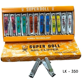 (ยกกล่อง 12 อัน) กรรไกรตัดเล็บ Super doll กล่องส้ม