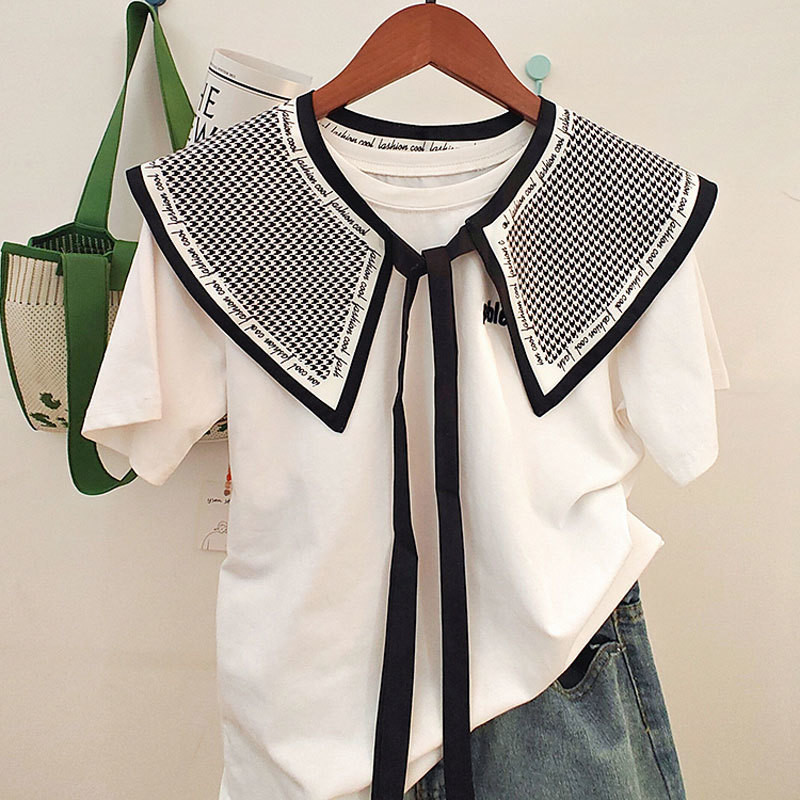 ❣️Oil painting shawl shirt with fake collar