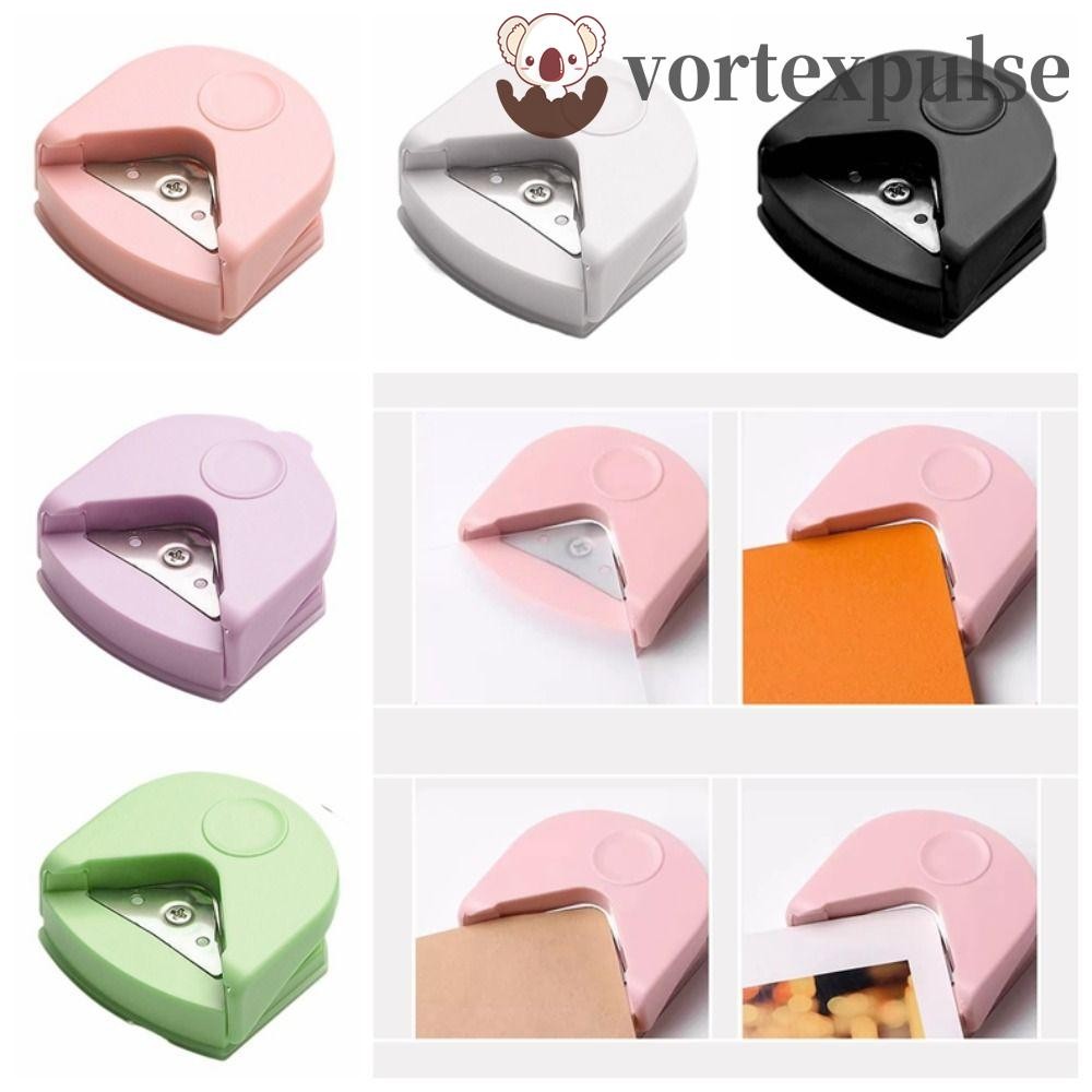 Vortexpulse R4 Corner Rounder, Paper Trimmer Arc-shaped R4 Corner Punch, Portable Mini Metal Paper Cutter Cards Photo Cutting