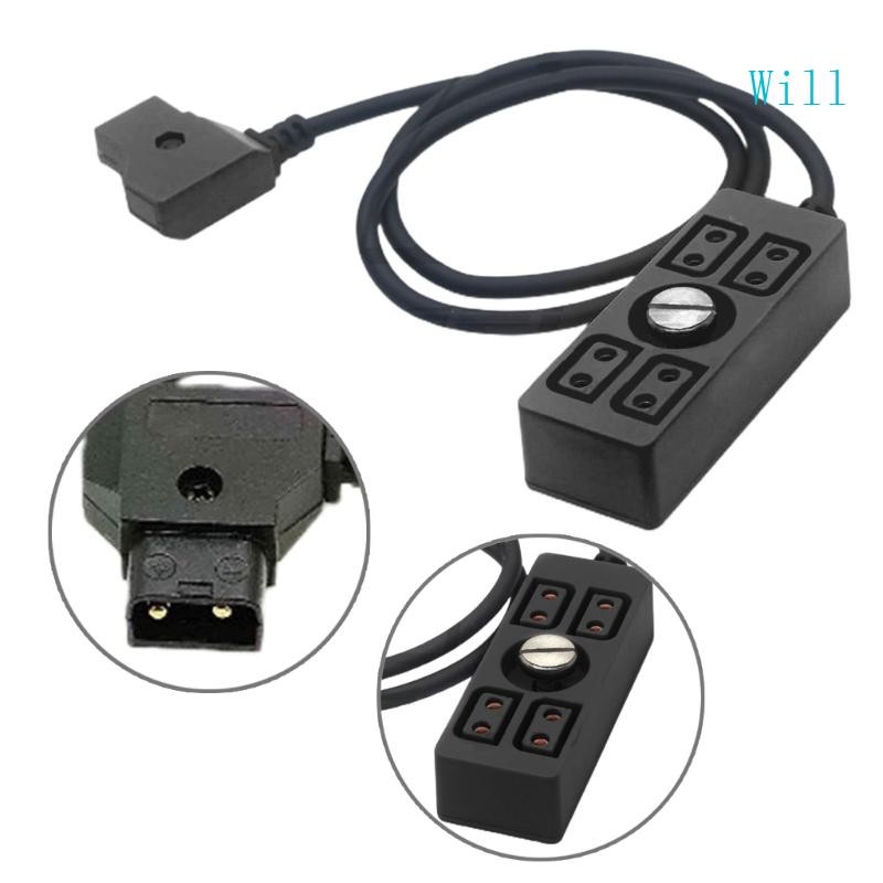 Will D-Tap Male to 4 Port Female D-Tap Hub Adapter ได้อย่างง่ายดายอุปกรณ์หลายตัว