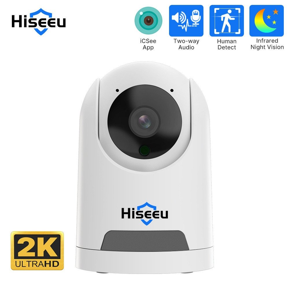 กล้องไร้สายในร่ม Hiseeu กล้องอัจฉริยะ 360 องศา HD แพนเอียง WiFi การเฝ้าระวัง ขายส่ง