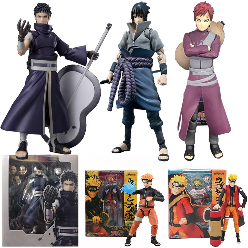 Naruto Action Figure Obito Uchiha SHF Kakashi Namikaze Minato Gaara Articulado Action Figure Collect
