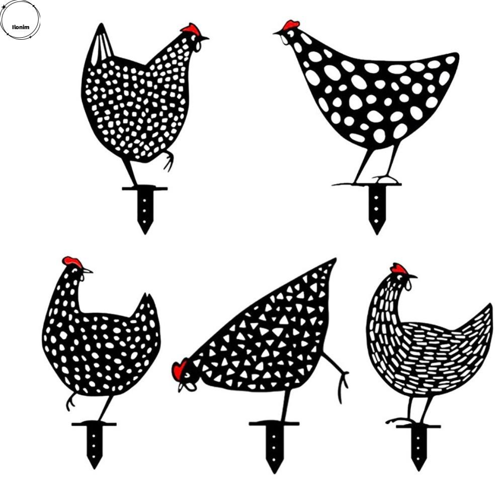รูปปั้นไก่ ไอลอนิม, เครื่องประดับสวนพลาสติก ศิลปะลานไก่อะคริลิค, สนามหญ้ากลางแจ้งสนามหลังบ้าน ภาพเงา หลัก เครื่องประดับลานเฮ