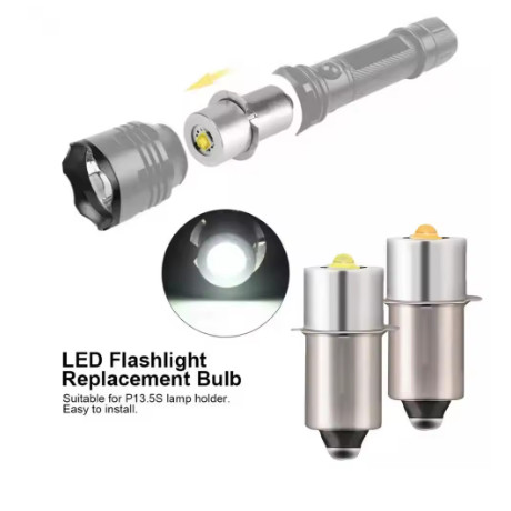 3w P13.5s Mag Light หลอดไฟ LED 3-16 C & D เซลล์ Maglite ไฟฉาย LED Converter Maglite หลอดไฟ 6 V 12 V 18 V 24 V ไฟฉายสัญญาณโคมไฟ