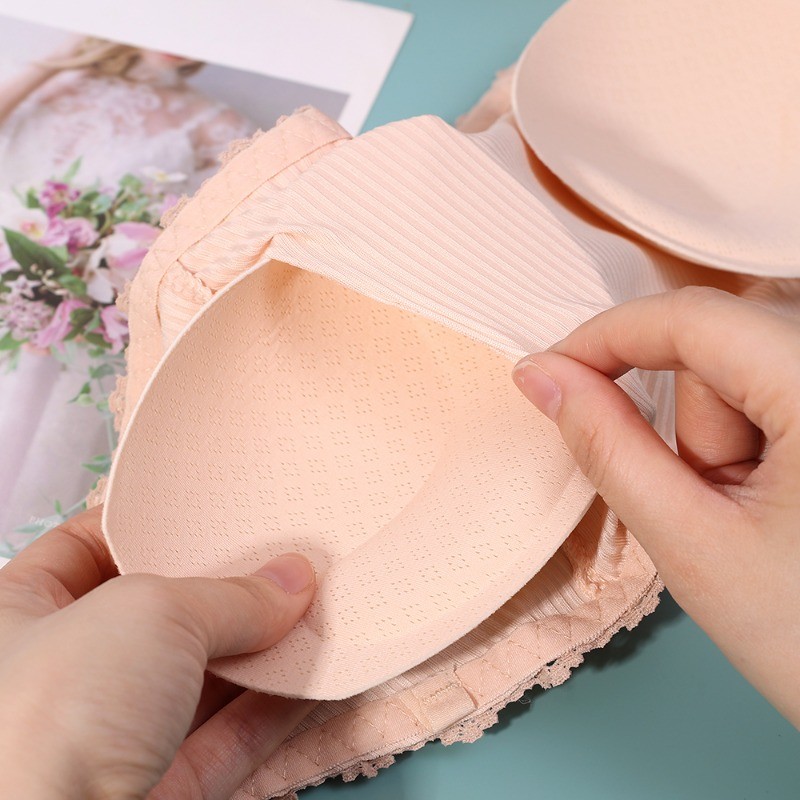 ฟองน้ําโฟมถ้วยเสื่อ-อุปกรณ์ชุดชั้นใน-สําหรับชุดว่ายน้ําบิกินี่ Brassiere-ที่มองไม่เห็น,ลบ,Breathable-Push Upใส่Bra Paddings-ผู้หญิงThicken Latexหน้าอกPad - รูปที่ 4