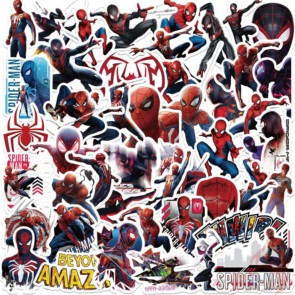 50 ชิ้น / ชุด ❉ มาร์เวล สติกเกอร์ S.pider-Man Series 01 สําหรับติดตกแต่ง ❉ สติกเกอร์แฟชั่น กันน้ํา DIY Doodle