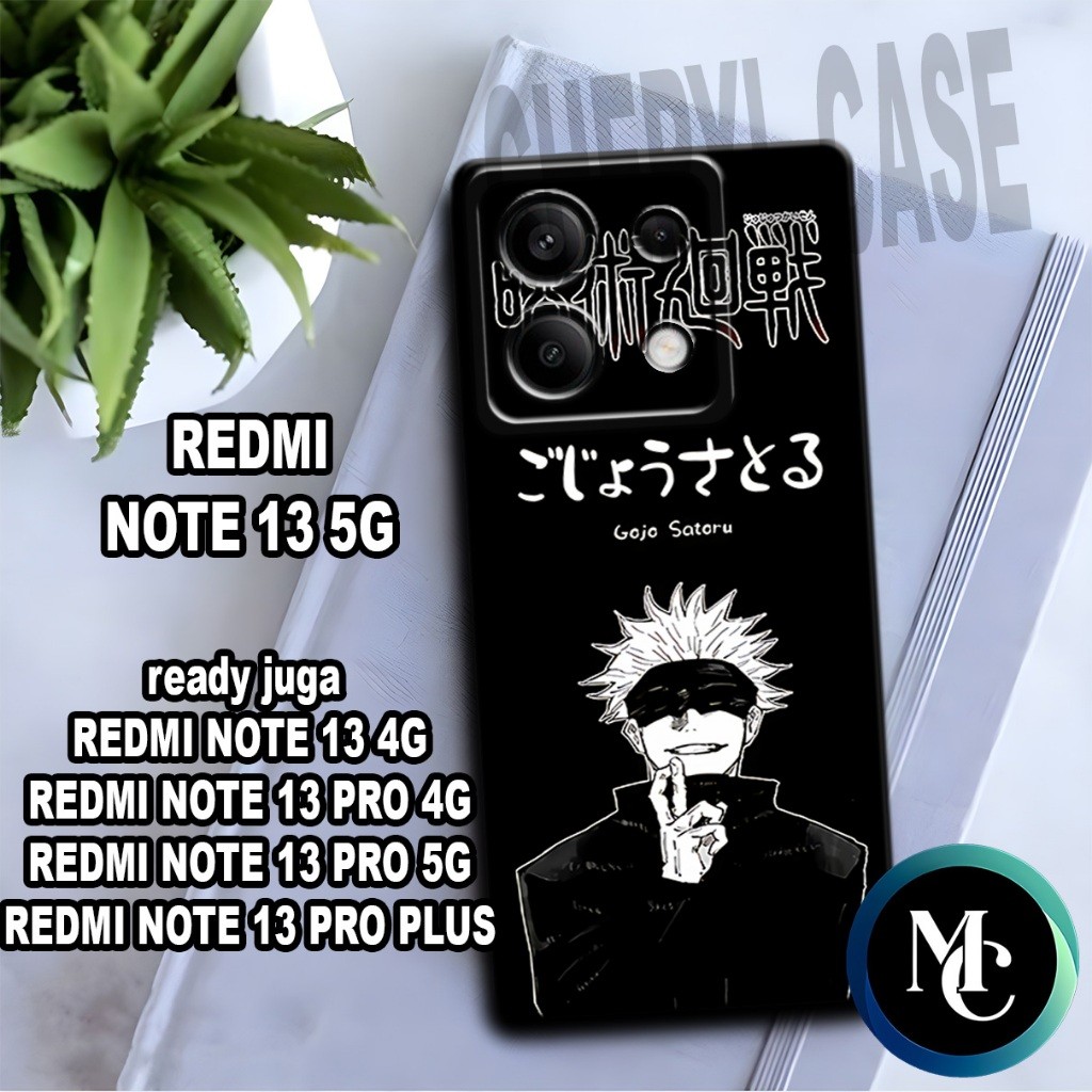 CC7/ ยืดหยุ่นยาง softcase สําหรับ REDMI NOTE 13 5G/ ANIME GOJO Motif/ REDMI NOTE 13 5G กรณี/REDMI NO
