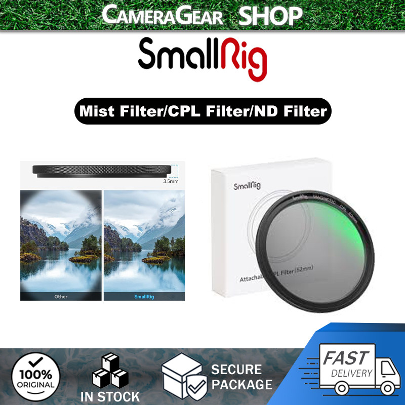 SmallRig 67mm, 52mm Magnetic Filter (Mist Filter/CPL Filter/ND Filter) สําหรับถ่ายภาพโทรศัพท์
