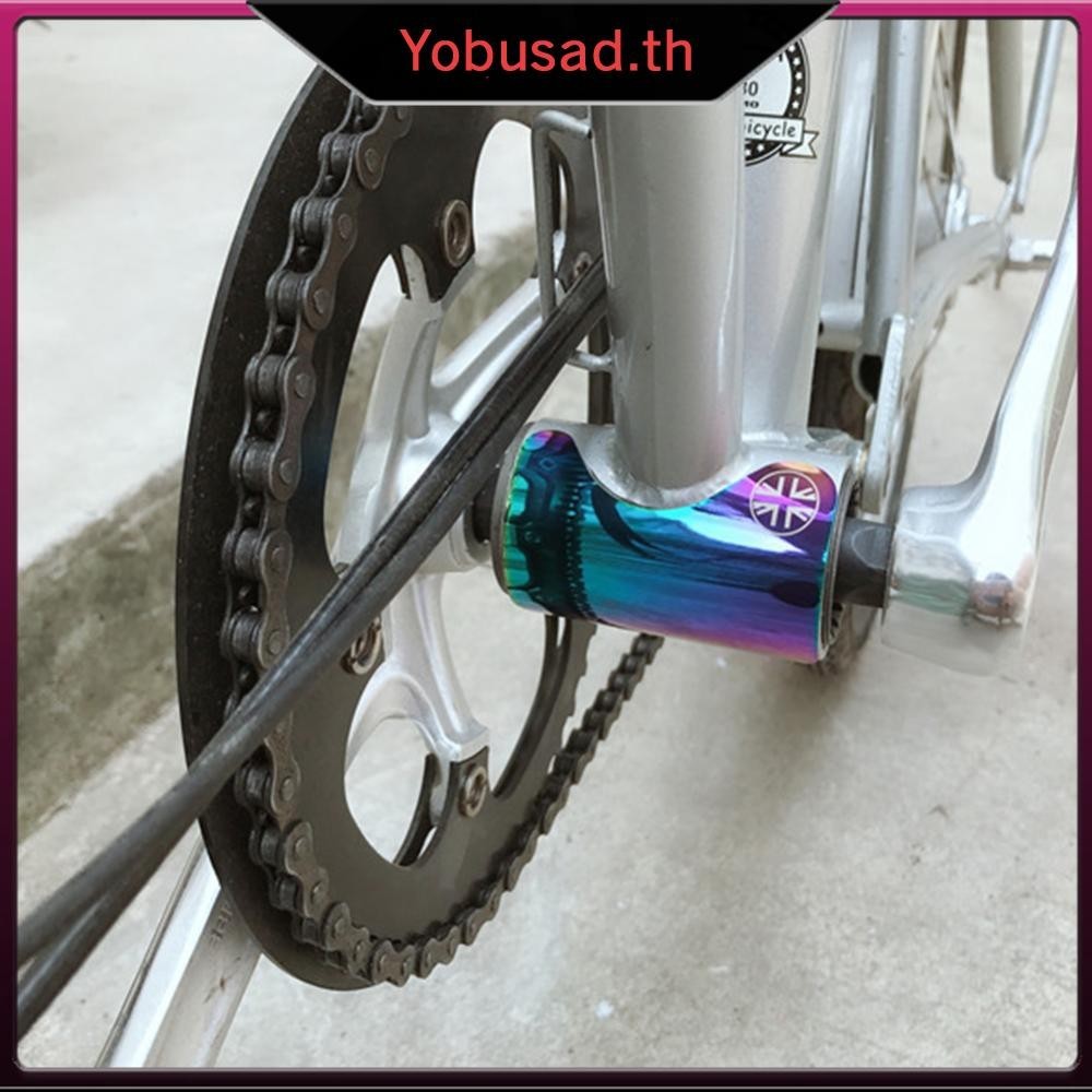 [Yobusad.th] แผ่นสติกเกอร์โลหะ สําหรับติดกะโหลกจักรยานพับได้ Brompton
