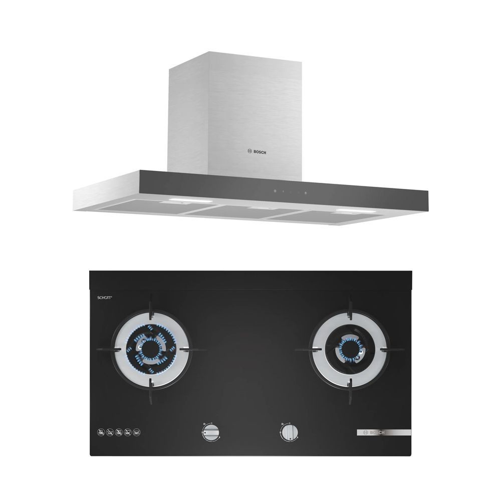 BOSCH ชุดครัว เครื่องดูดควัน DWBM98G50 และ เตาแก๊ส PMD82A31A x
