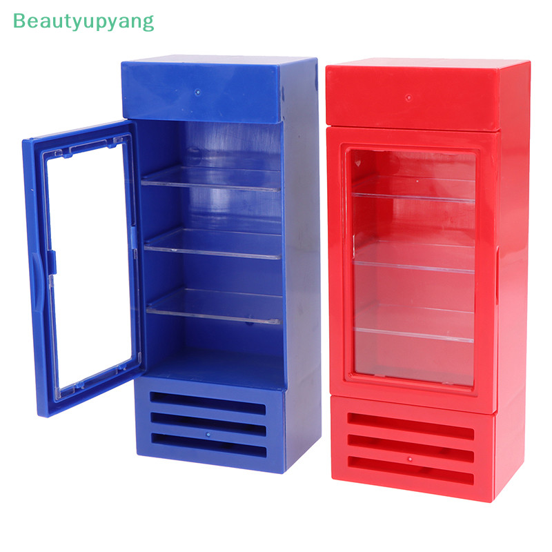 [Beautyupyang] ตู้เย็นแช่แข็ง ขนาดเล็ก 1:12 อุปกรณ์เสริม สําหรับตกแต่งบ้านตุ๊กตา ห้องนั่งเล่น ห้องครัว 1 ชิ้น