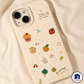 น่ารัก เค้ก ส้ม สตรอเบอร์รี่ อ่อนนุ่ม กรณี เข้ากันได้ สำหรับ IPhone 17 air 16 XR 15 14 12 13 11 Pro MAX 7 8 6 15 6s Plus