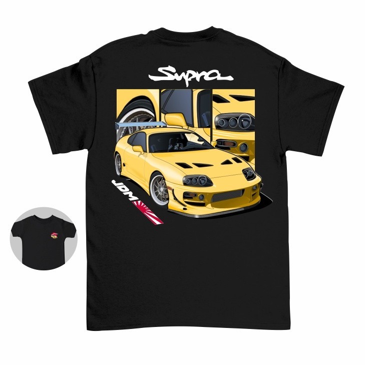 เสื้อยืด ลายรถยนต์ Toyota Supra MK4 JDM Legend สําหรับเด็ก