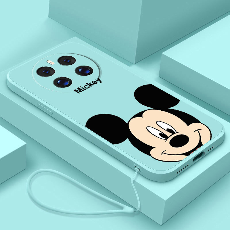 [ สายฟรี ] realme 12X 5G realme 12 + 5G Stylish Mickey Mouse ยางฝาครอบโทรศัพท ์ Liquid Silicon Case เคสกันกระแทก