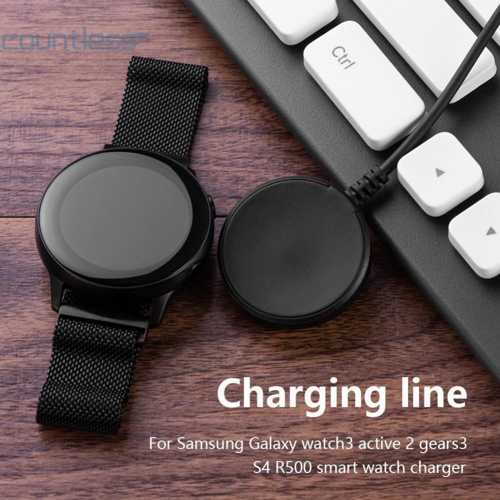 Au สายชาร์จ 1 เมตร สําหรับ Samsung Galaxy Watch3 Active 2 GearS3 S4 R500 [countless.th]