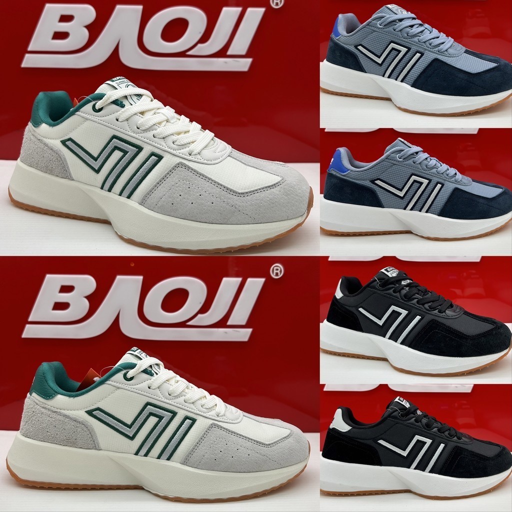 [New 03/2024] BAOJI บาโอจิ รองเท้าผ้าใบผู้ชาย bjm842