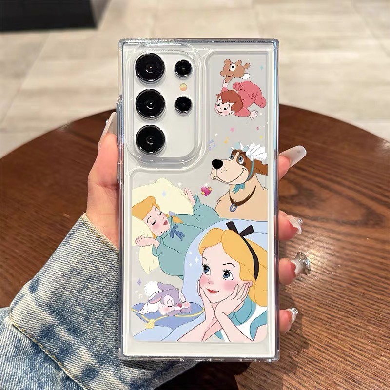 เคสใส เคสกียกระแทก ลายการ์ตูน น่ารัก สําหรับ Samsung A55 A05S A14 A24 A34 A15 A25 A35 A05 S24 S22 S23 FE Plus ULTRA A54