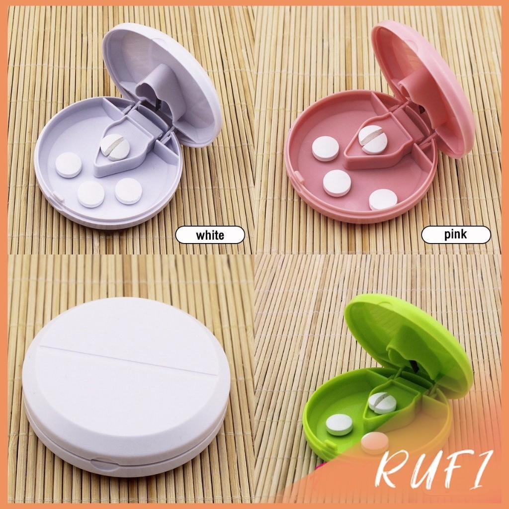 RUFI กล่องตัดยา รุ่นใหม่ ใบมีดคม ที่แบ่งเม็ดยา ที่ตัดเม็ดยา ที่ตัดยา ที่แบ่งยา ตลับใส่ยา pill cutter ราคา ถูกที่สุด ดีลบีเคเค แกลเลอรีภาพที่ 4
