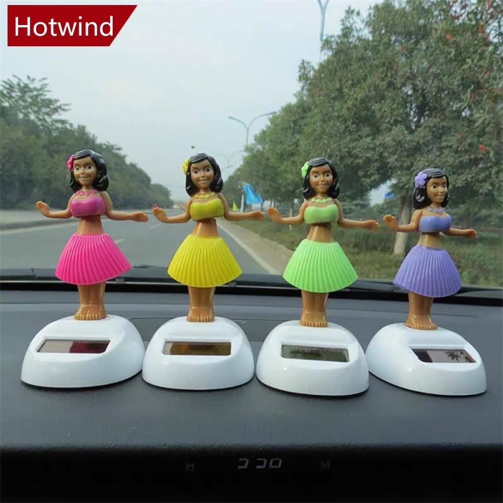 Hotwind ตุ๊กตาเต้นรํา ชิงช้าอัตโนมัติ พลังงานแสงอาทิตย์ ขนาดเล็ก สําหรับตกแต่งบ้าน รถยนต์ A9W1