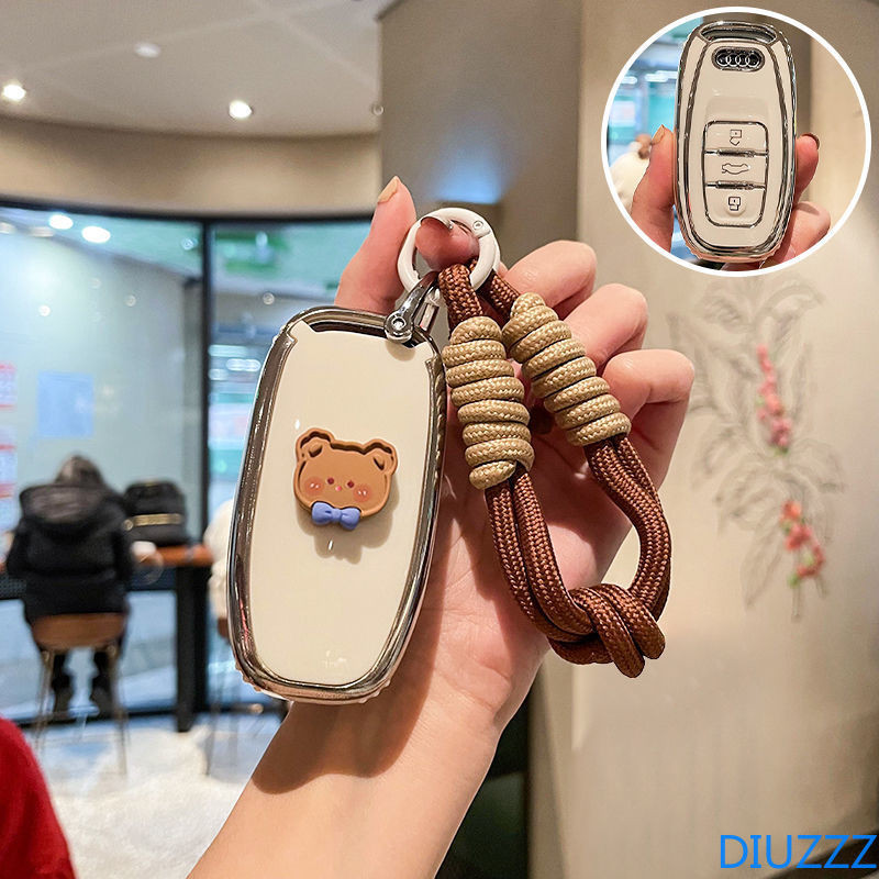 TPU รถ Remote Key สําหรับ Audi A1 A3 A4 A5 A6 A7 A8 Q3 Q5 Q7 S4 S5 S6 S7 S8 R8 TT Quattro Q3 Q5 Q7 2