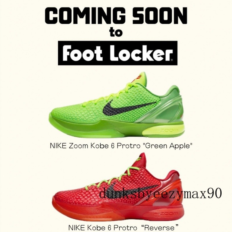 NK Kobe 6 Protro Reverse Reverse Green Hornet รองเท้าบาสเก็ตบอลผู้ชายผู้หญิงรองเท้าสีแดง FV4921-600