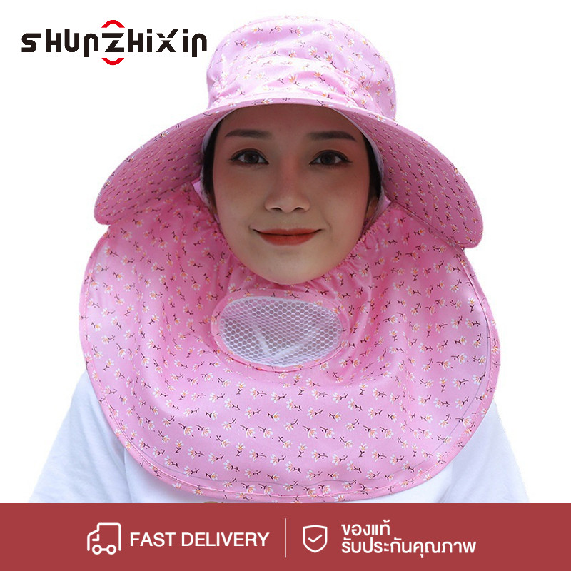 SZX หมวกกันแดดปีกกว้าง หมวกกลางแจ้ง ระบายอากาศได้ดี