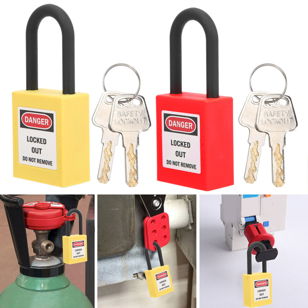 Industrial 38mm Lockout ล็อค ไนลอนวิศวกรรมอุตสาหกรรมฉนวนกันความร้อนอุปกรณ์กันฝุ่นสำหรับงานก่อสร้าง