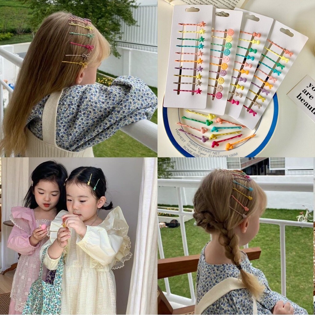 PRETTY BABY พร้อมส่ง กิ๊บติดผม กิ๊บสไตล์เกาหลี สีสันสดใส (1116)