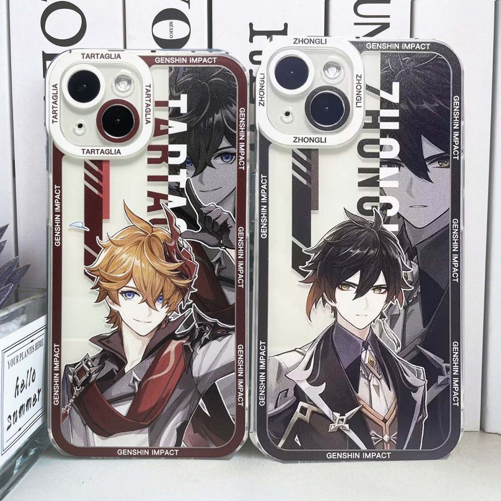 โทรศัพท์มือถือสําหรับ Xiaomi Redmi หมายเหตุ 13 Pro Plus 12S 10 11 12 Pro 13C 12C 9C 9A 9T 9S A1 A2 Plus K40 เคสโทรศัพท์ซิลิโคนใสกรณีเกม Genshin Impact Wanderer Kaedehara